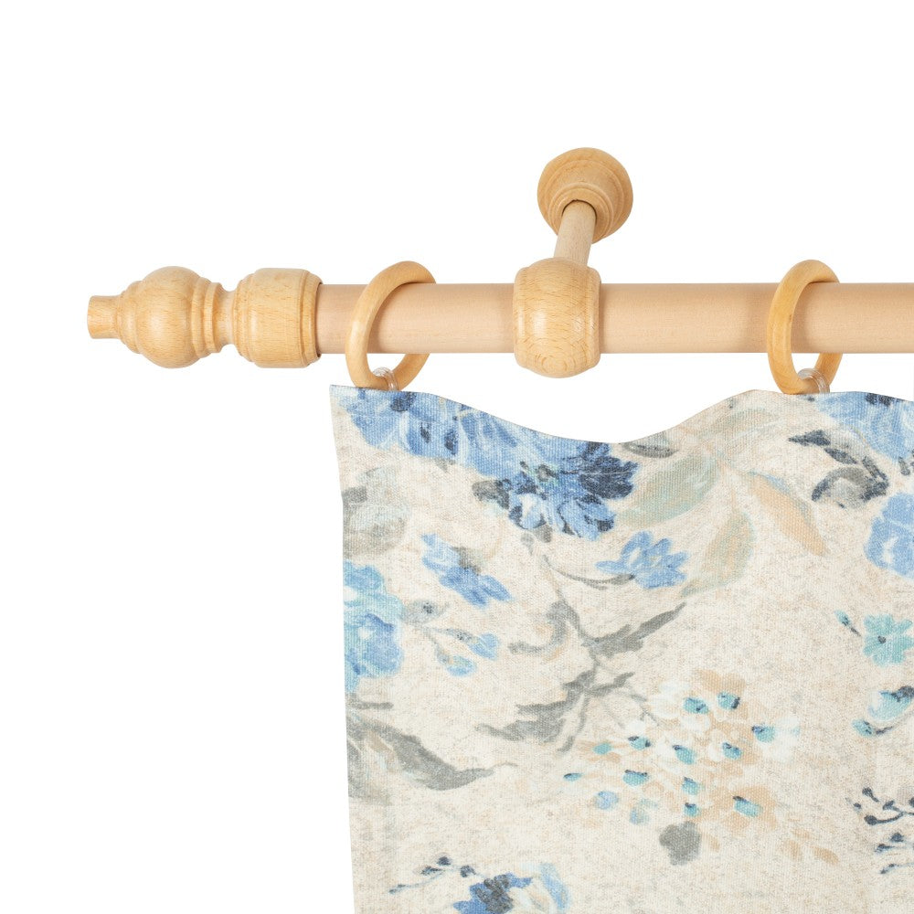 Galerie simpla lemn masiv Filigrano, consola standard, nuanta natur, 360 cm - KIT COMPLET