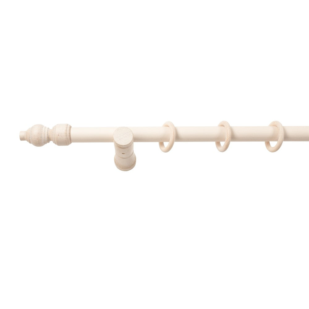 Galerie simpla lemn masiv Filigrano, consola moderna, nuanta alb-antic, 260 cm - KIT COMPLET