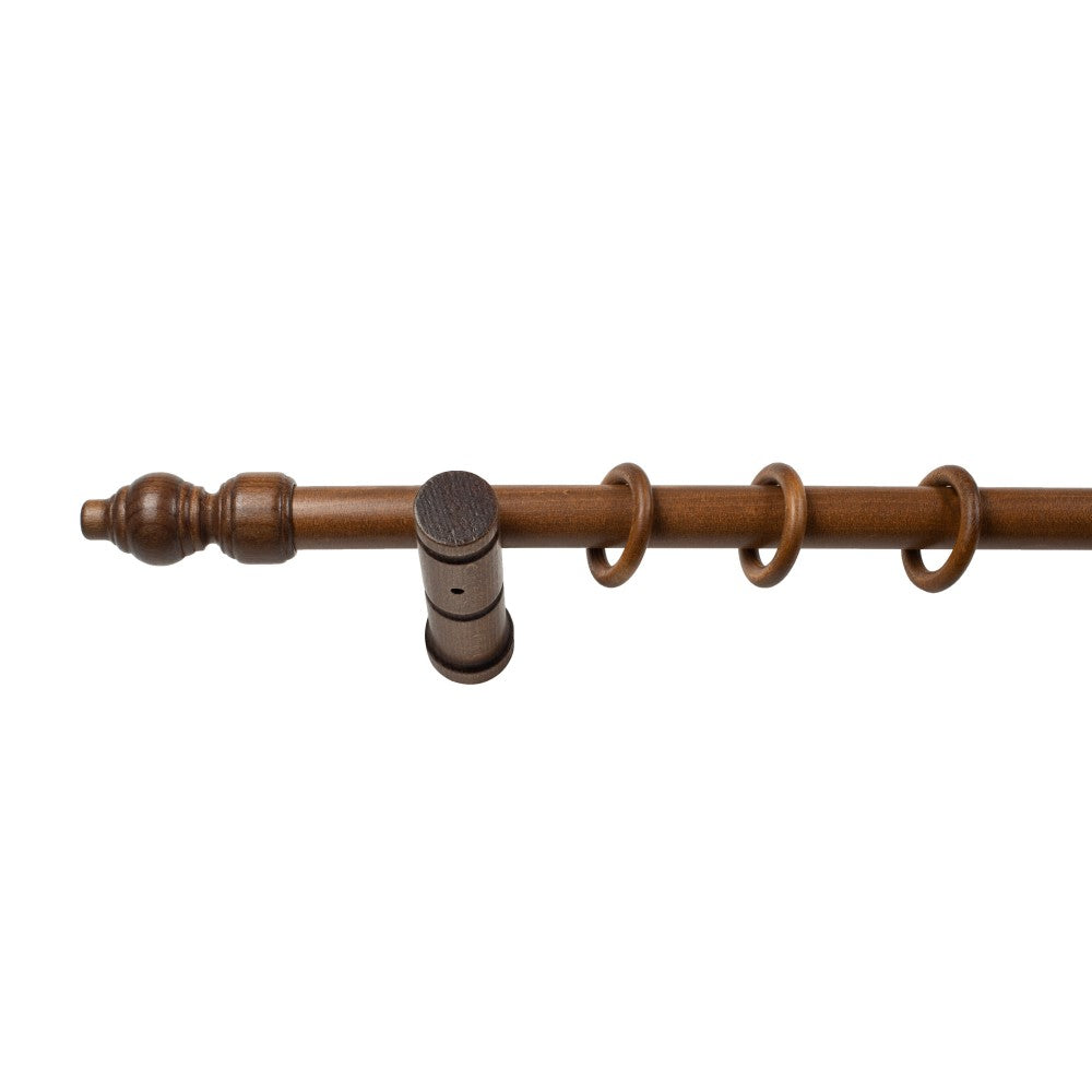 Galerie simpla lemn masiv Filigrano, consola moderna, nuanta nuc, 120 cm - KIT COMPLET