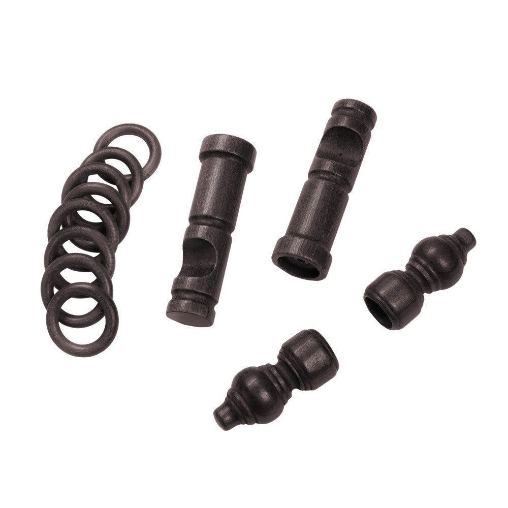 Galerie simpla lemn masiv Filigrano, consola moderna, nuanta wenge, 220 cm - KIT COMPLET