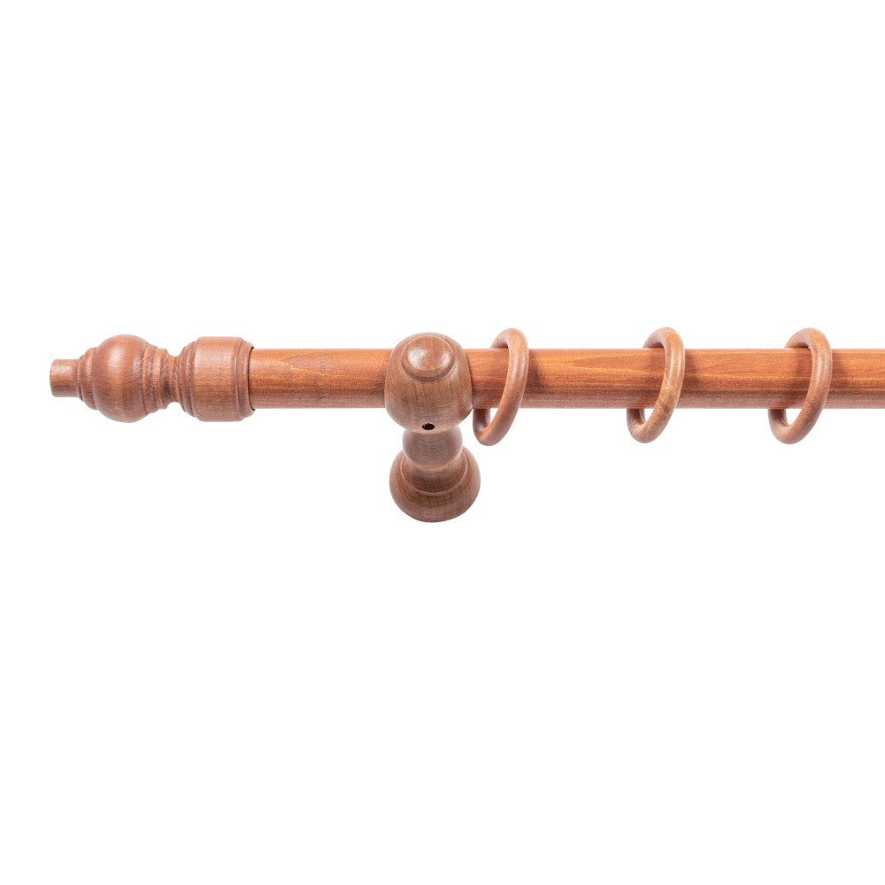 Galerie simpla lemn masiv Filigrano, consola clasica, nuanta cires, 200 cm - KIT COMPLET