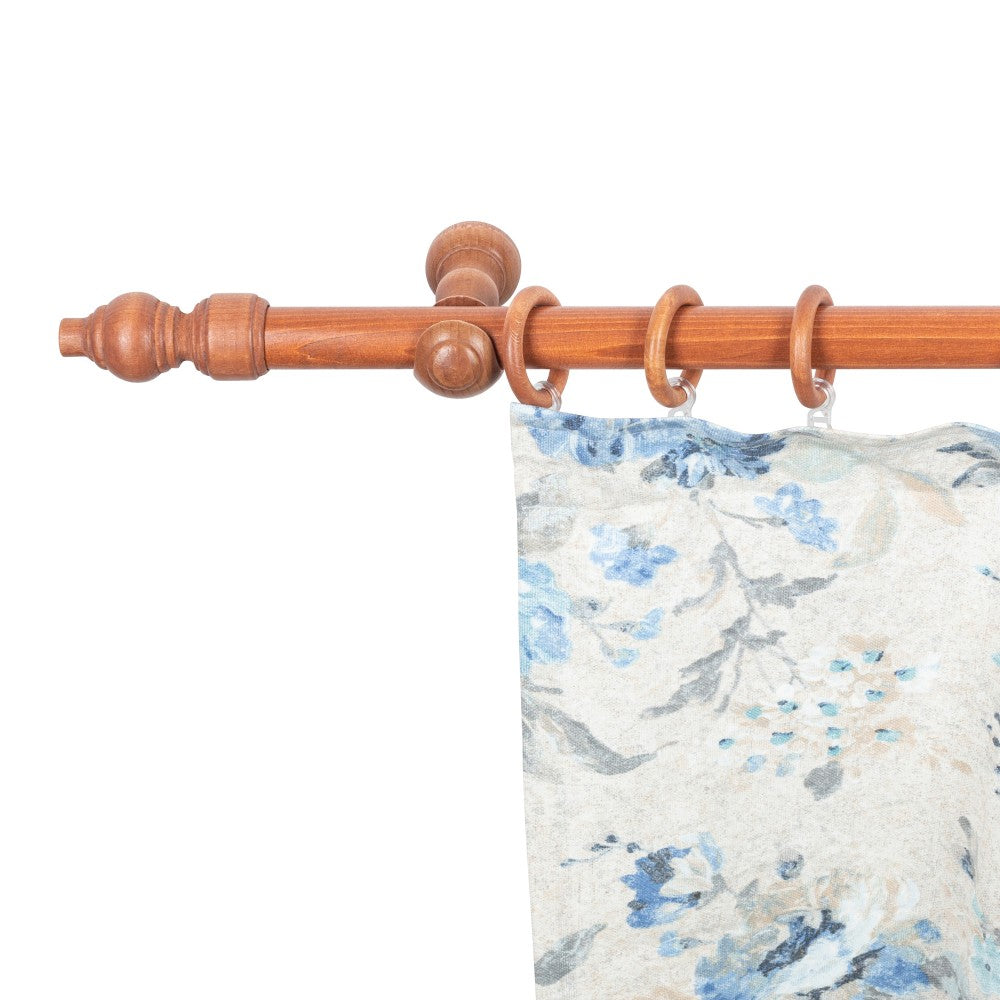 Galerie simpla lemn masiv Filigrano, consola clasica, nuanta cires, 240 cm - KIT COMPLET