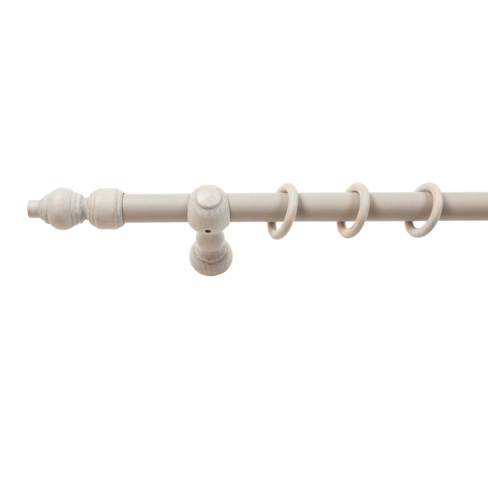 Galerie simpla lemn masiv Filigrano, consola clasica, nuanta gri-antic, 280 cm - KIT COMPLET