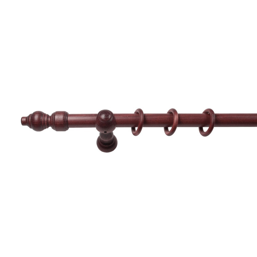 Galerie simpla lemn masiv Filigrano, consola clasica, nuanta mahon, 180 cm - KIT COMPLET