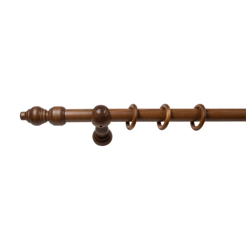 Galerie simpla lemn masiv Filigrano, consola clasica, nuanta nuc, 280 cm - KIT COMPLET