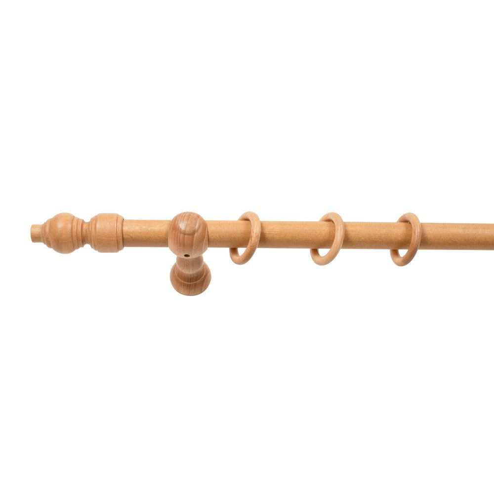 Galerie simpla lemn masiv Filigrano, consola clasica, nuanta stejar, 120 cm - KIT COMPLET