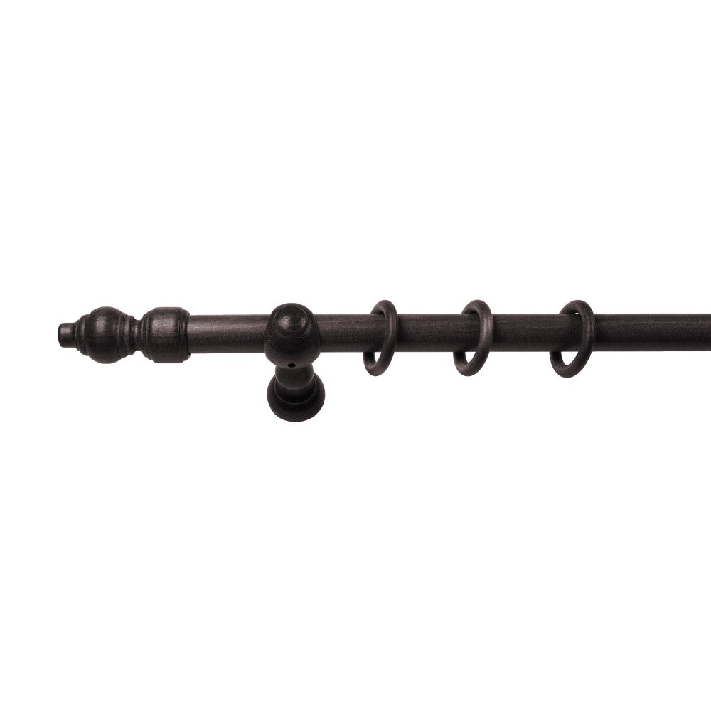 Galerie simpla lemn masiv Filigrano, consola clasica, nuanta wenge, 220 cm - KIT COMPLET