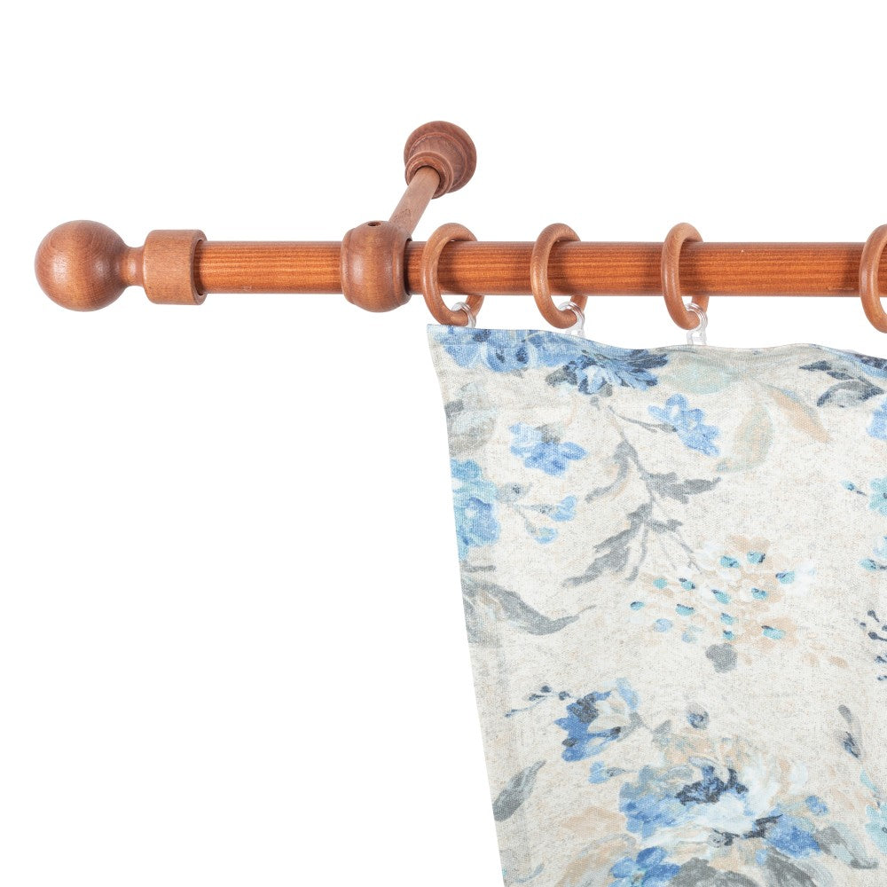 Galerie simpla lemn masiv Giro, consola standard, nuanta cires, 180 cm - KIT COMPLET