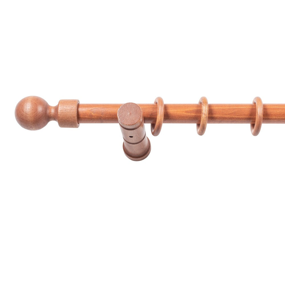 Galerie simpla lemn masiv Giro, consola moderna, nuanta cires, 240 cm - KIT COMPLET