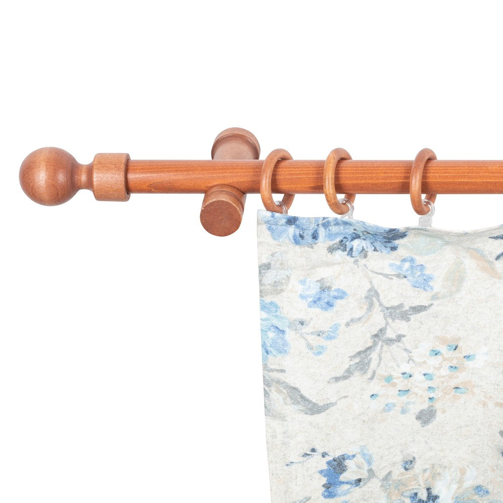 Galerie simpla lemn masiv Giro, consola moderna, nuanta cires, 400 cm - KIT COMPLET