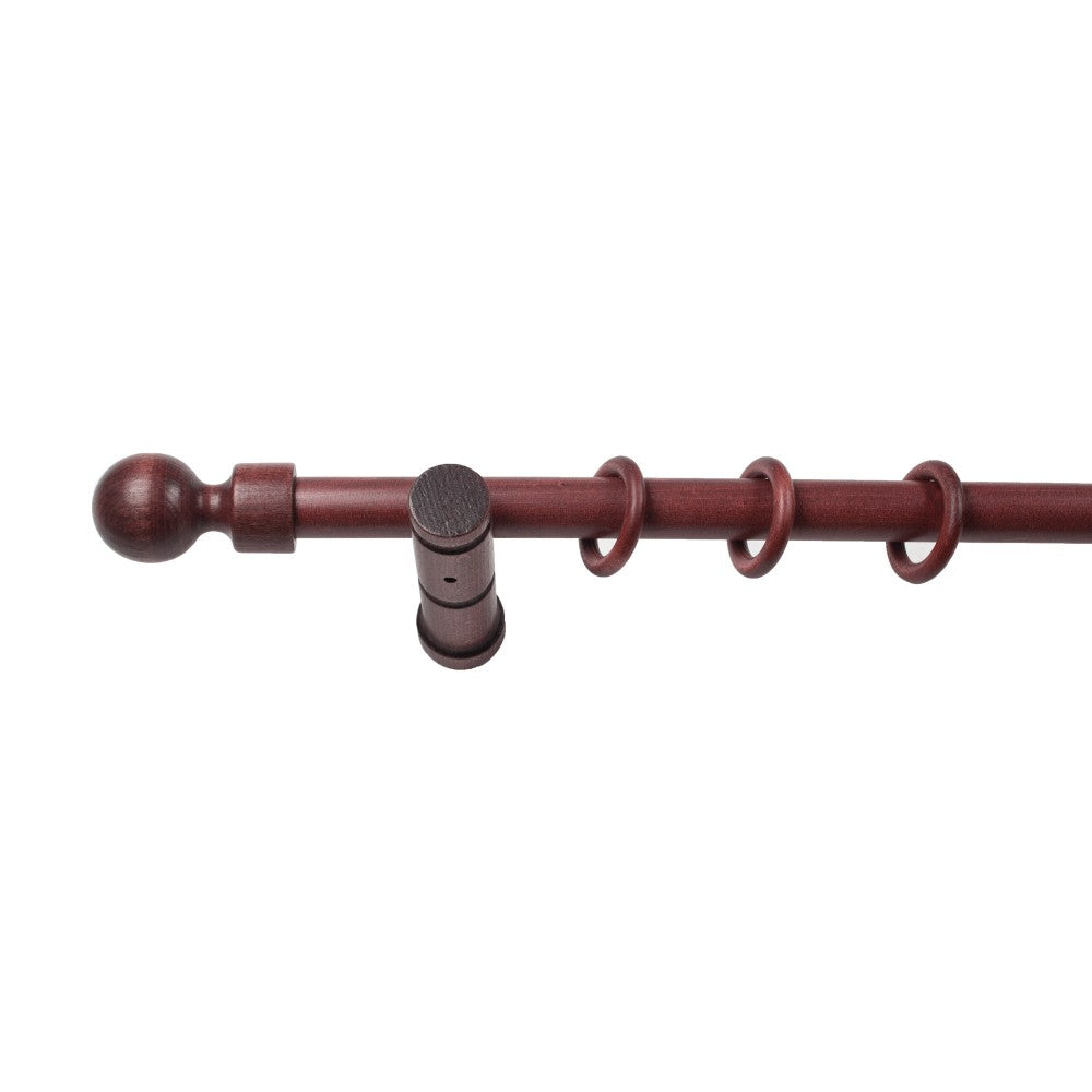 Galerie simpla lemn masiv Giro, consola moderna, nuanta mahon, 320 cm - KIT COMPLET