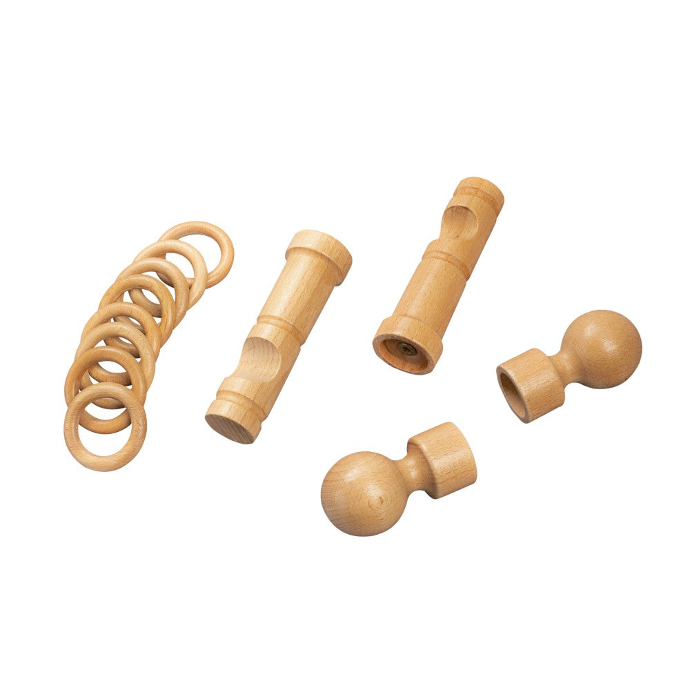Galerie simpla lemn masiv Giro, consola moderna, nuanta stejar, 160 cm - KIT COMPLET