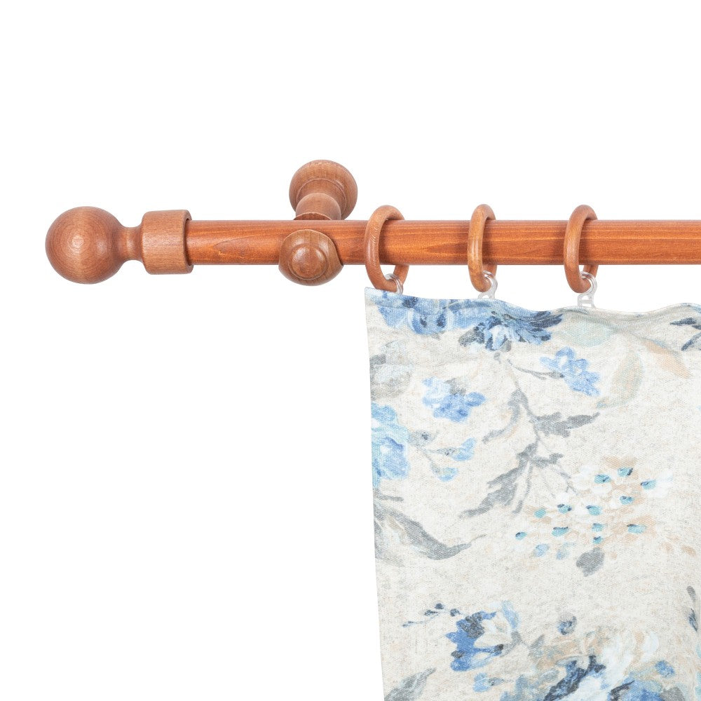 Galerie simpla lemn masiv Giro, consola clasica, nuanta cires, 180 cm - KIT COMPLET