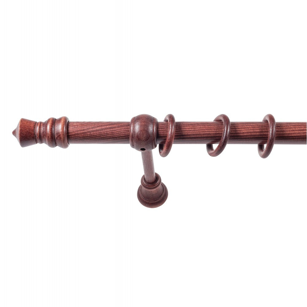 Galerie simpla lemn masiv King, consola standard, nuanta mahon, 220 cm - KIT COMPLET