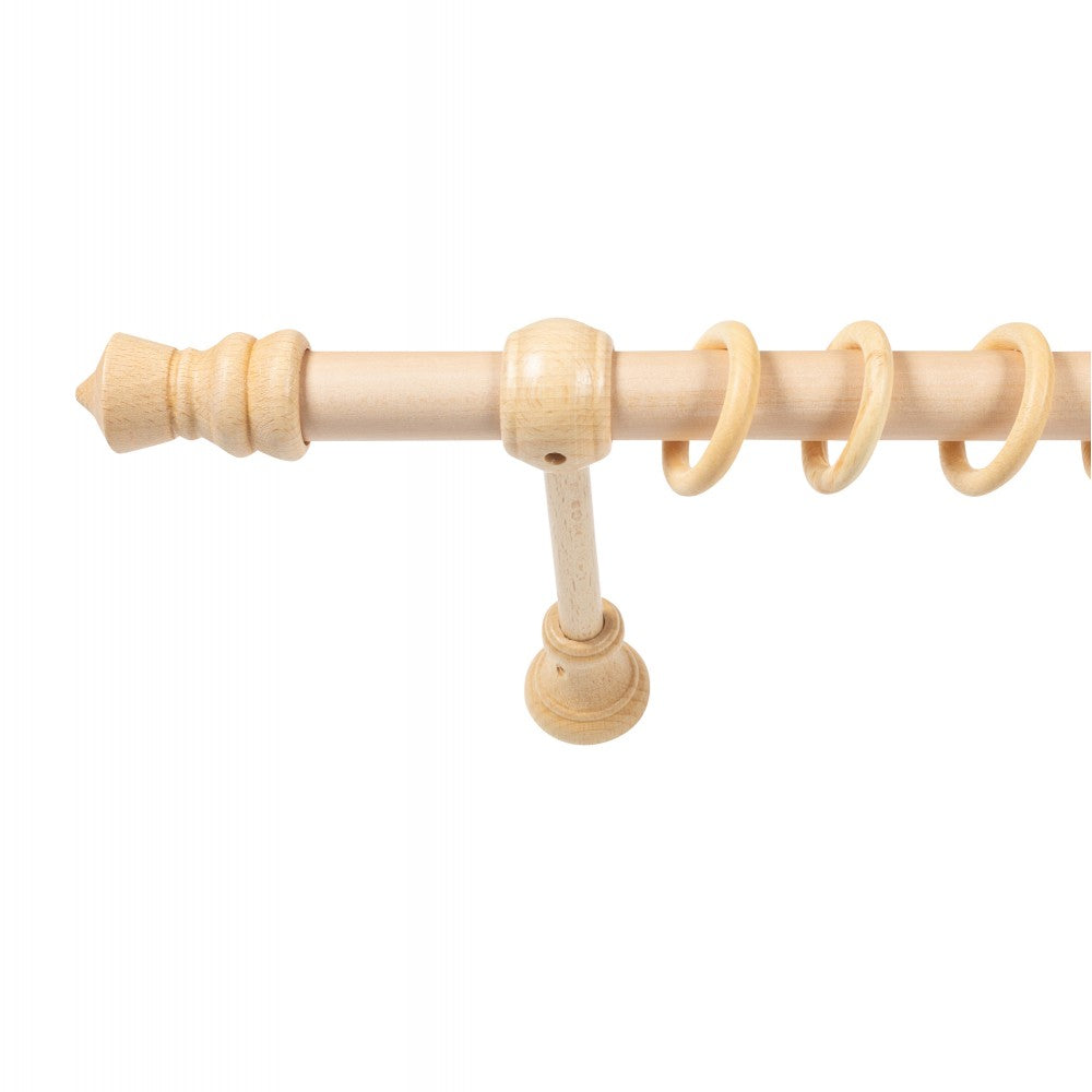 Galerie simpla lemn masiv King, consola standard, nuanta natur, 120 cm - KIT COMPLET