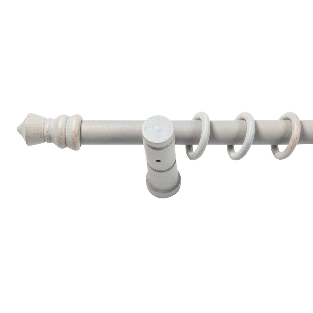 Galerie simpla lemn masiv King, consola moderna, nuanta gri-antic, 320 cm - KIT COMPLET