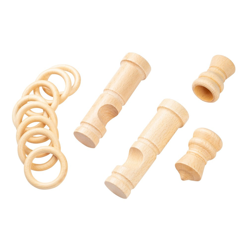 Galerie simpla lemn masiv King, consola moderna, nuanta natur, 400 cm - KIT COMPLET