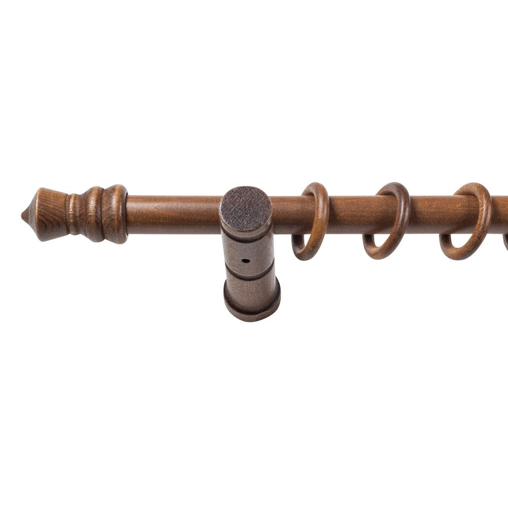 Galerie simpla lemn masiv King, consola moderna, nuanta nuc, 120 cm - KIT COMPLET
