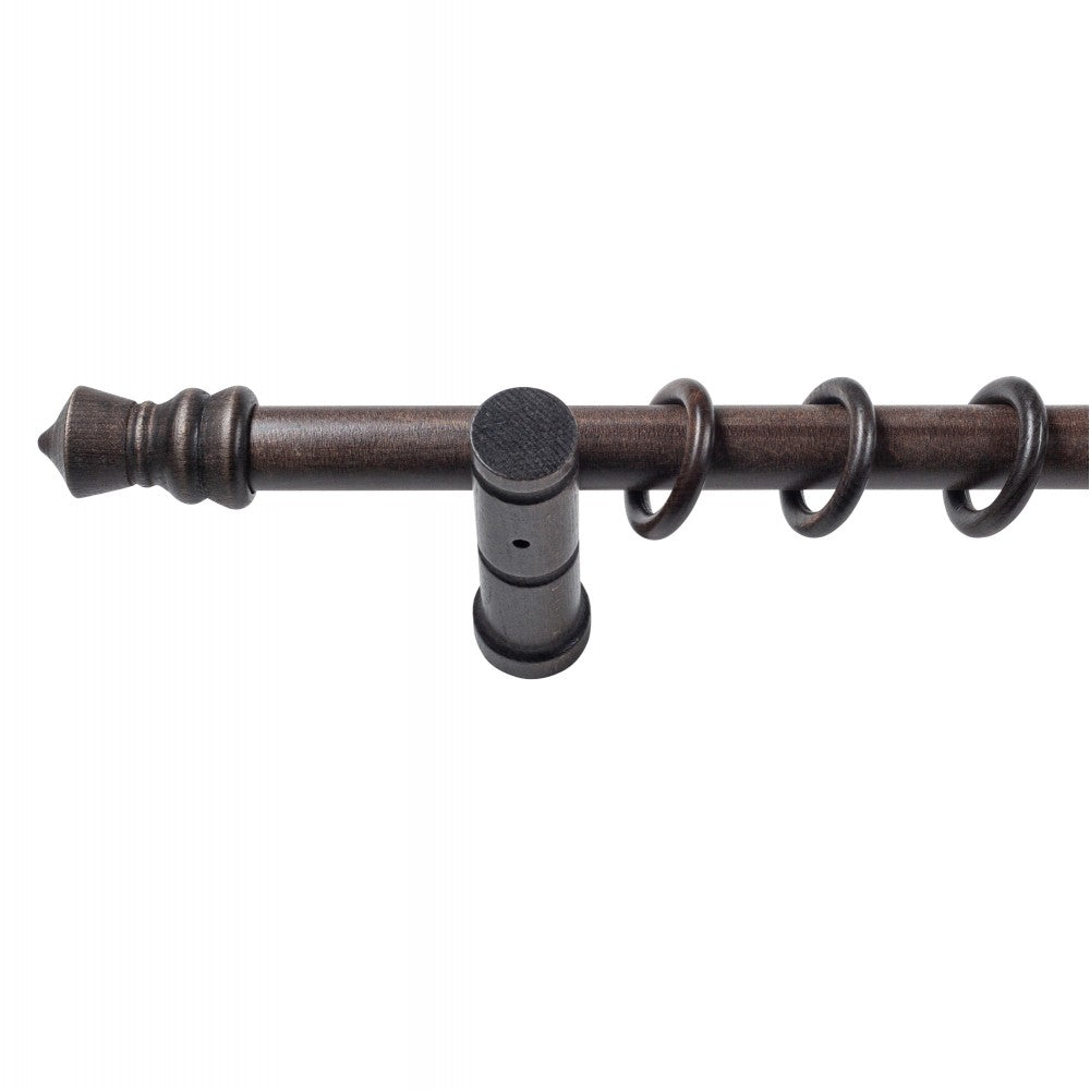 Galerie simpla lemn masiv King, consola moderna, nuanta wenge, 400 cm - KIT COMPLET