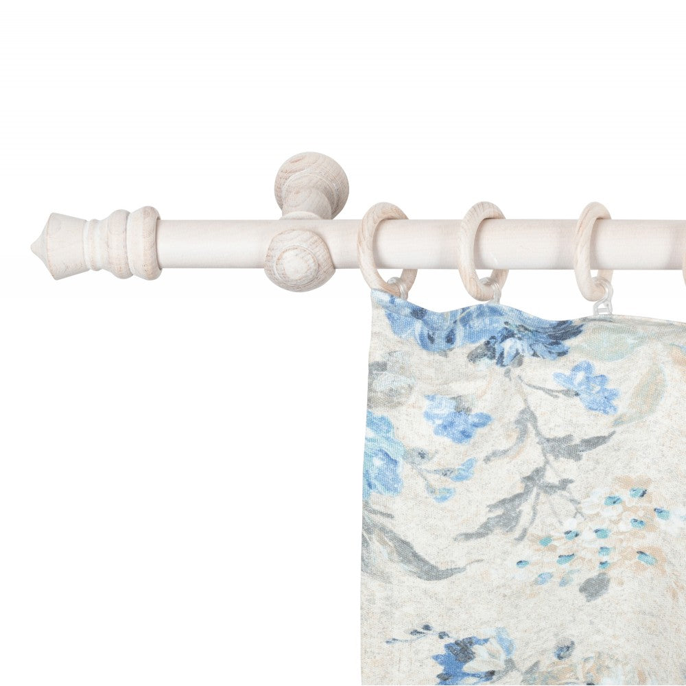 Galerie simpla lemn masiv King, consola clasica, nuanta alb-antic, 300 cm - KIT COMPLET