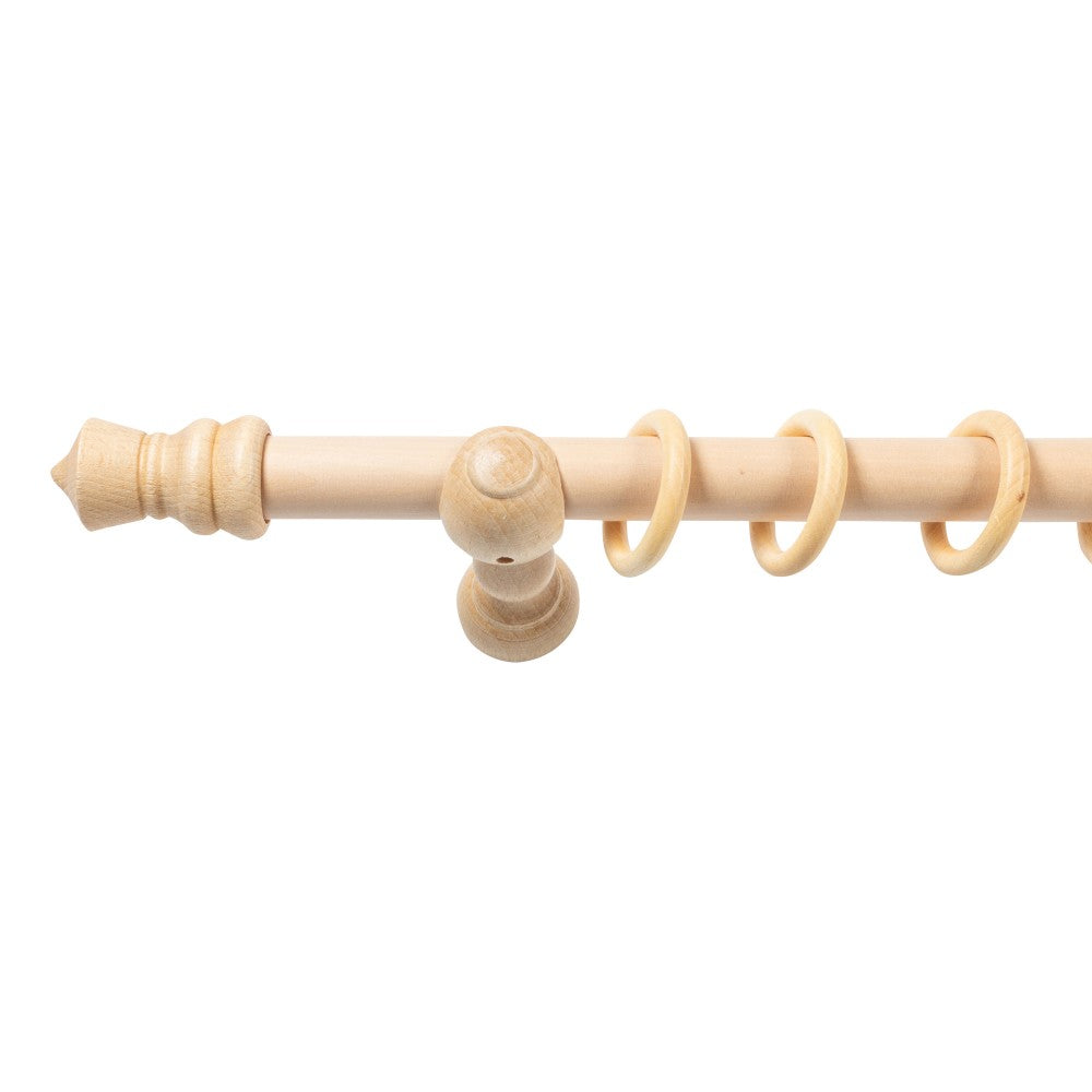 Galerie simpla lemn masiv King, consola clasica, nuanta natur, 160 cm - KIT COMPLET