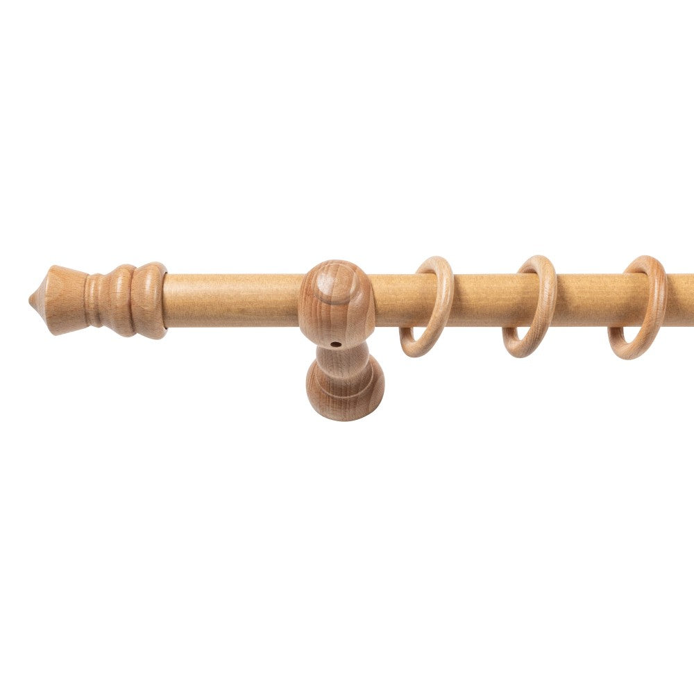 Galerie simpla lemn masiv King, consola clasica, nuanta stejar, 280 cm - KIT COMPLET