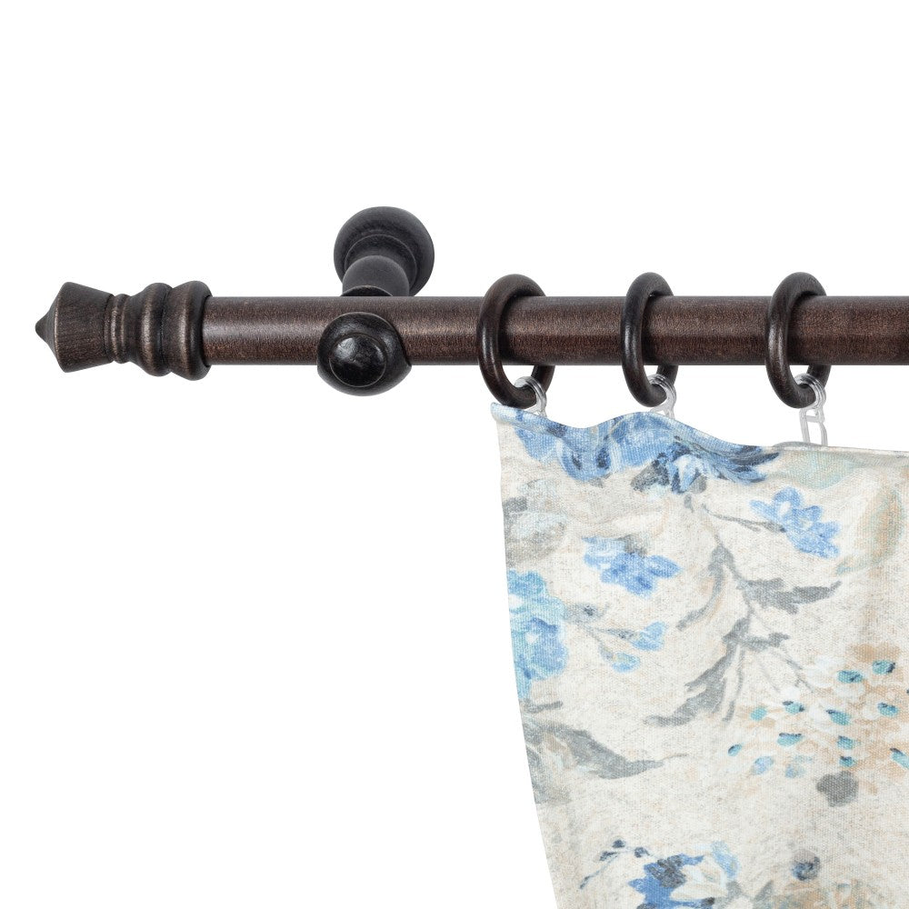 Galerie simpla lemn masiv King, consola clasica, nuanta wenge, 300 cm - KIT COMPLET