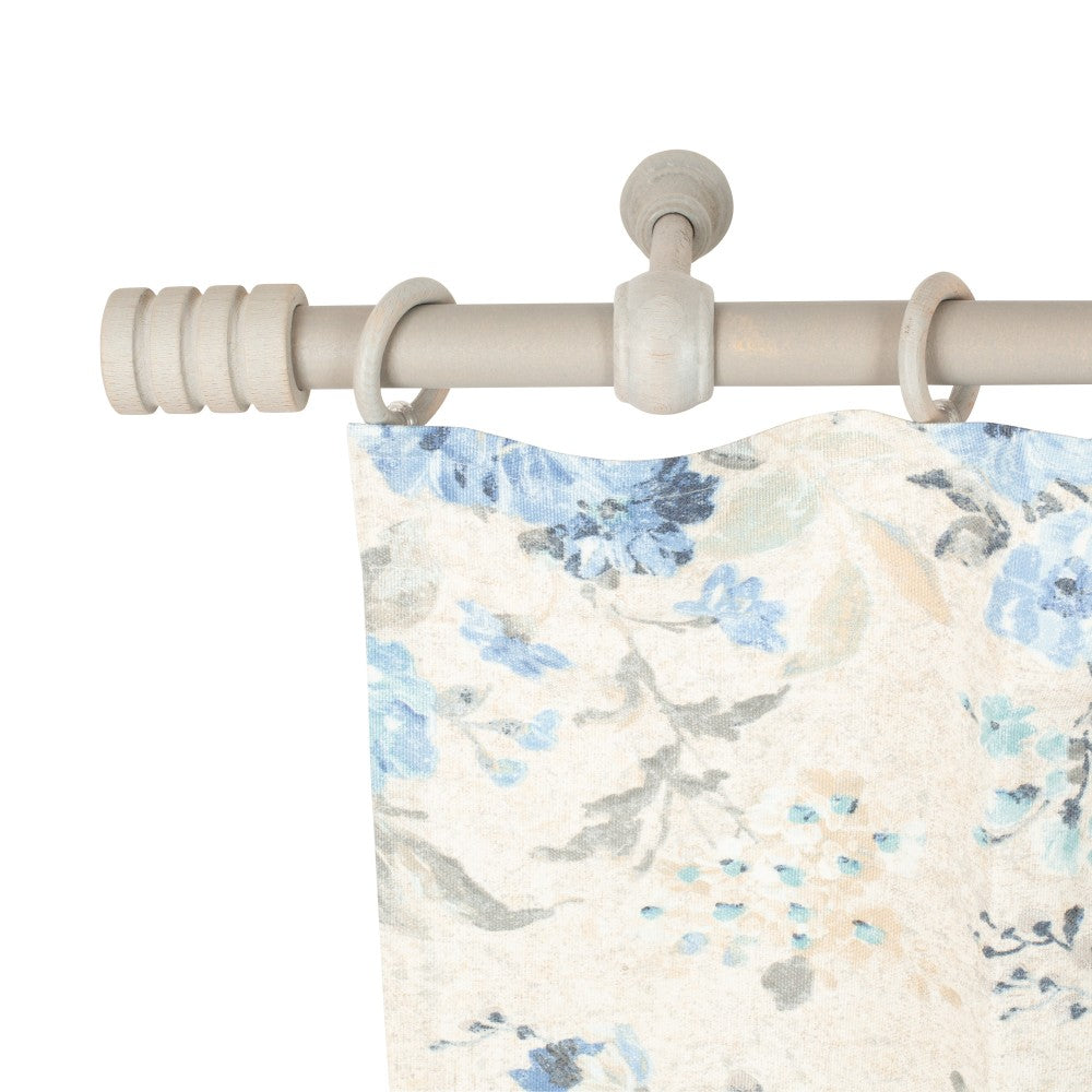 Galerie simpla lemn masiv Pisa, consola standard, nuanta gri-antic, 140 cm - KIT COMPLET