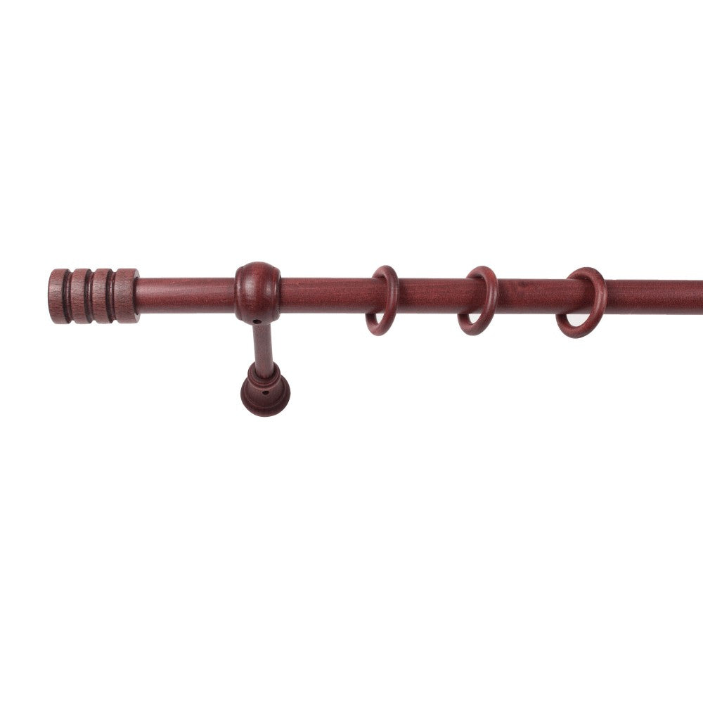 Galerie simpla lemn masiv Pisa, consola standard, nuanta mahon, 220 cm - KIT COMPLET