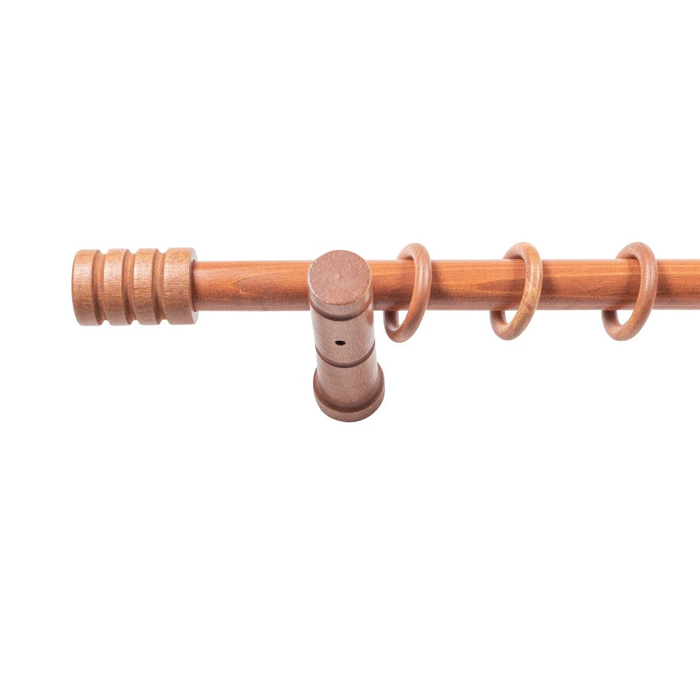 Galerie simpla lemn masiv Pisa, consola moderna, nuanta cires, 360 cm - KIT COMPLET