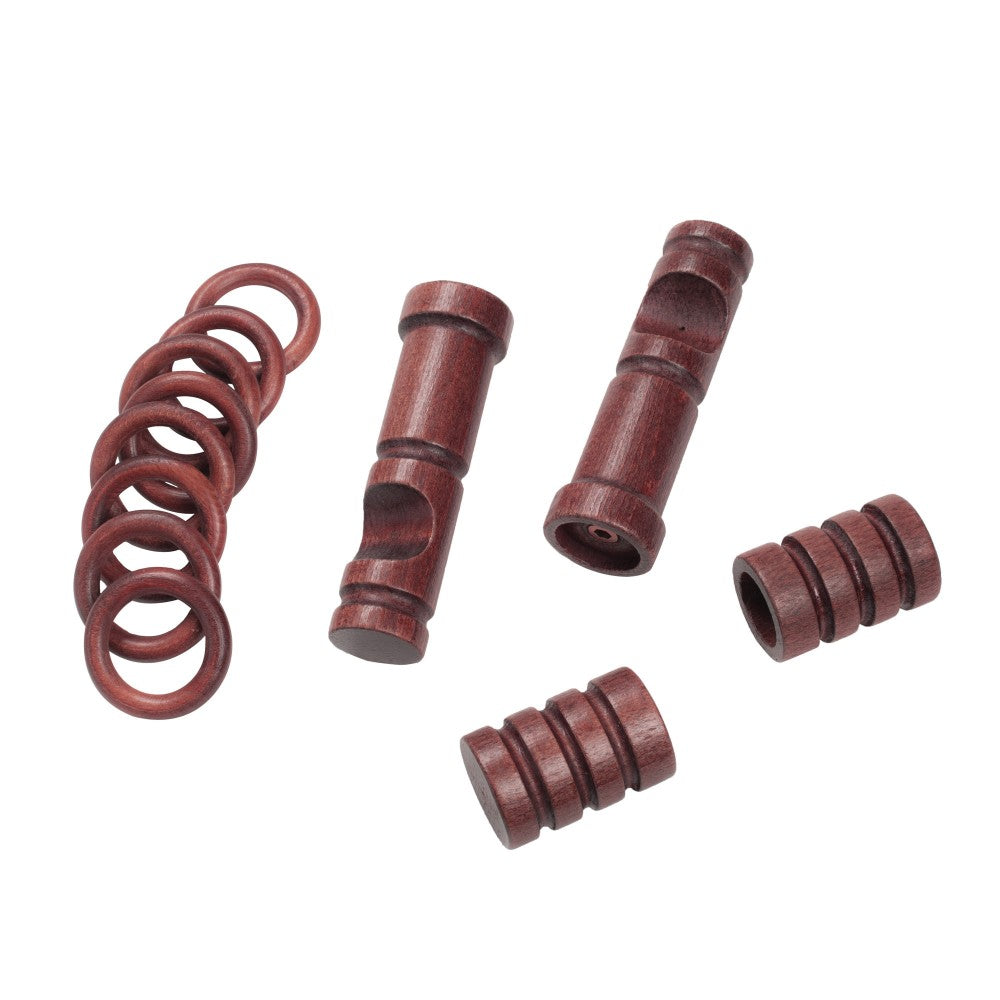 Galerie simpla lemn masiv Pisa, consola moderna, nuanta mahon, 260 cm - KIT COMPLET