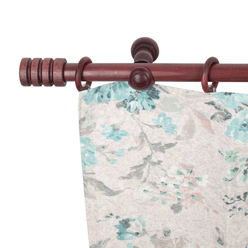 Galerie simpla lemn masiv Pisa, consola clasica, nuanta mahon, 180 cm - KIT COMPLET