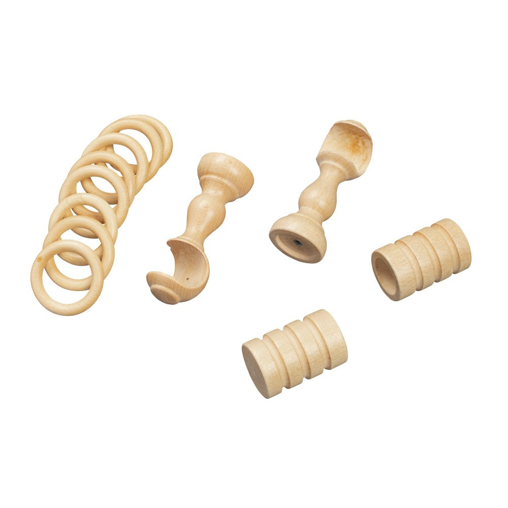 Galerie simpla lemn masiv Pisa, consola clasica, nuanta natur, 240 cm - KIT COMPLET