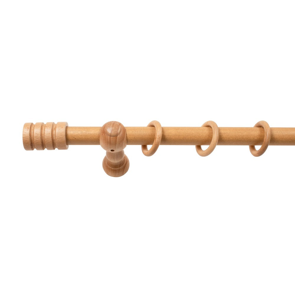 Galerie simpla lemn masiv Pisa, consola clasica, nuanta stejar, 300 cm - KIT COMPLET