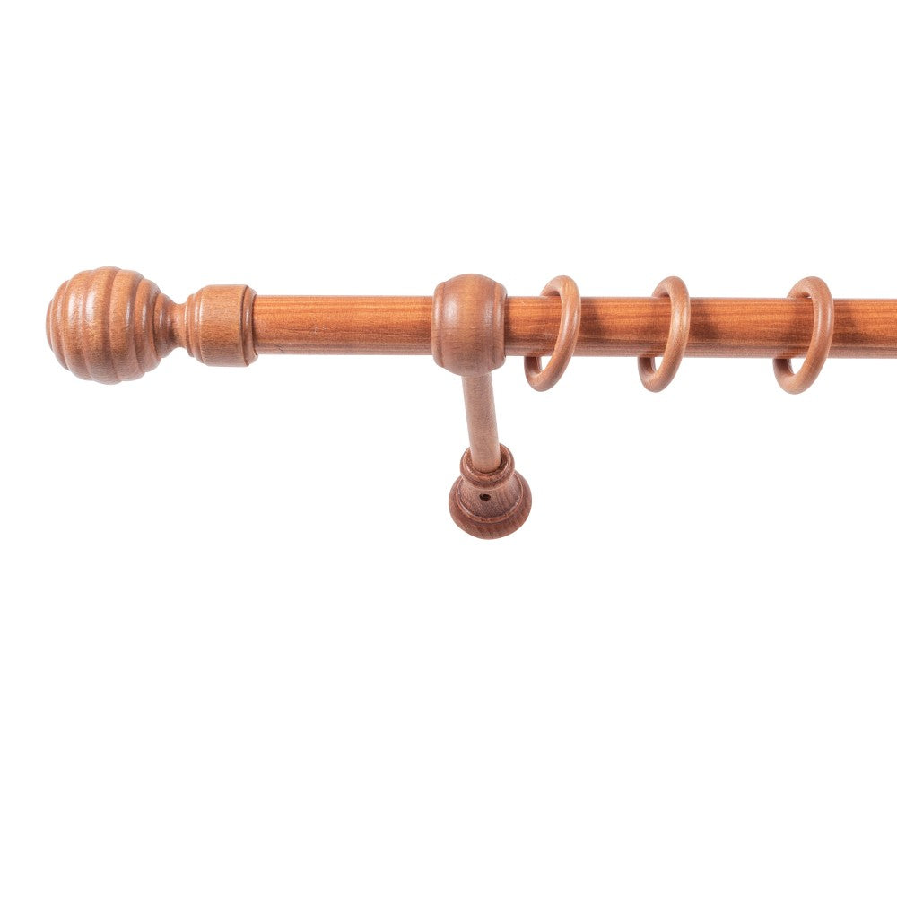Galerie simpla lemn masiv Regal, consola standard, nuanta cires, 220 cm - KIT COMPLET