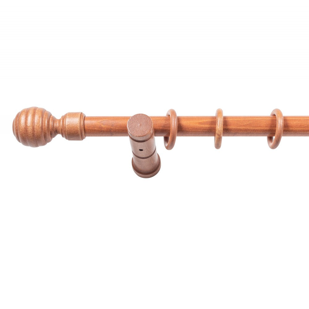 Galerie simpla lemn masiv Regal, consola moderna, nuanta cires, 260 cm - KIT COMPLET