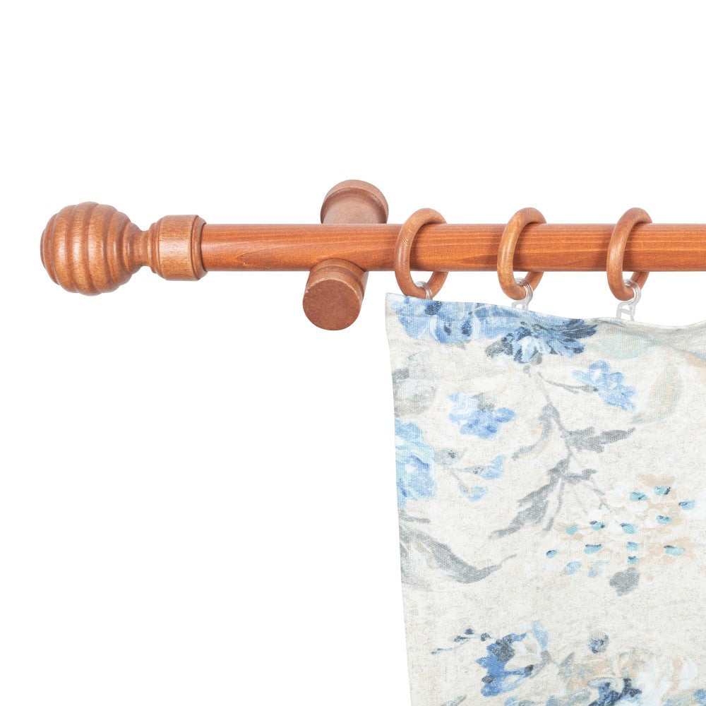 Galerie simpla lemn masiv Regal, consola moderna, nuanta cires, 240 cm - KIT COMPLET