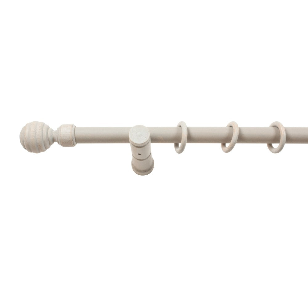 Galerie simpla lemn masiv Regal, consola moderna, nuanta gri-antic, 300 cm - KIT COMPLET