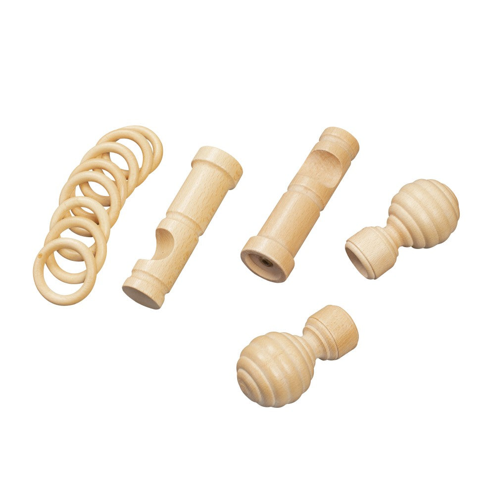 Galerie simpla lemn masiv Regal, consola moderna, nuanta natur, 260 cm - KIT COMPLET