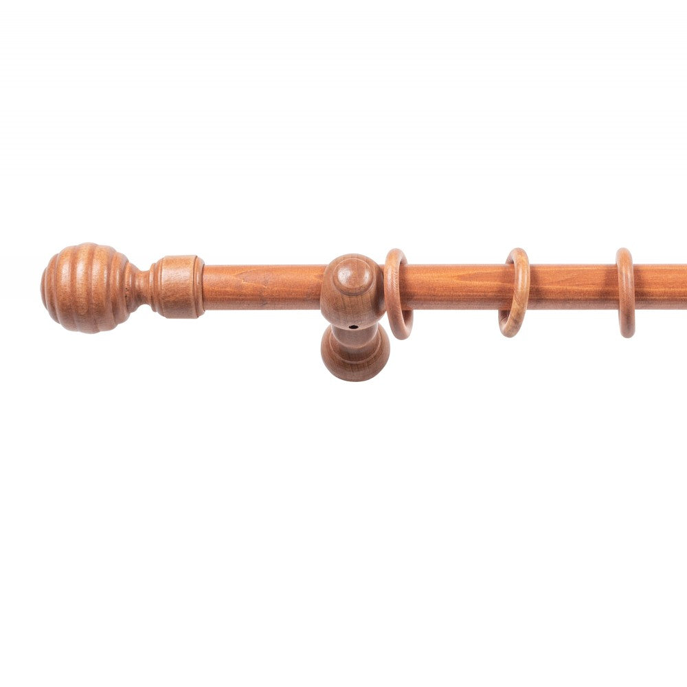 Galerie simpla lemn masiv Regal, consola clasica, nuanta cires, 300 cm - KIT COMPLET