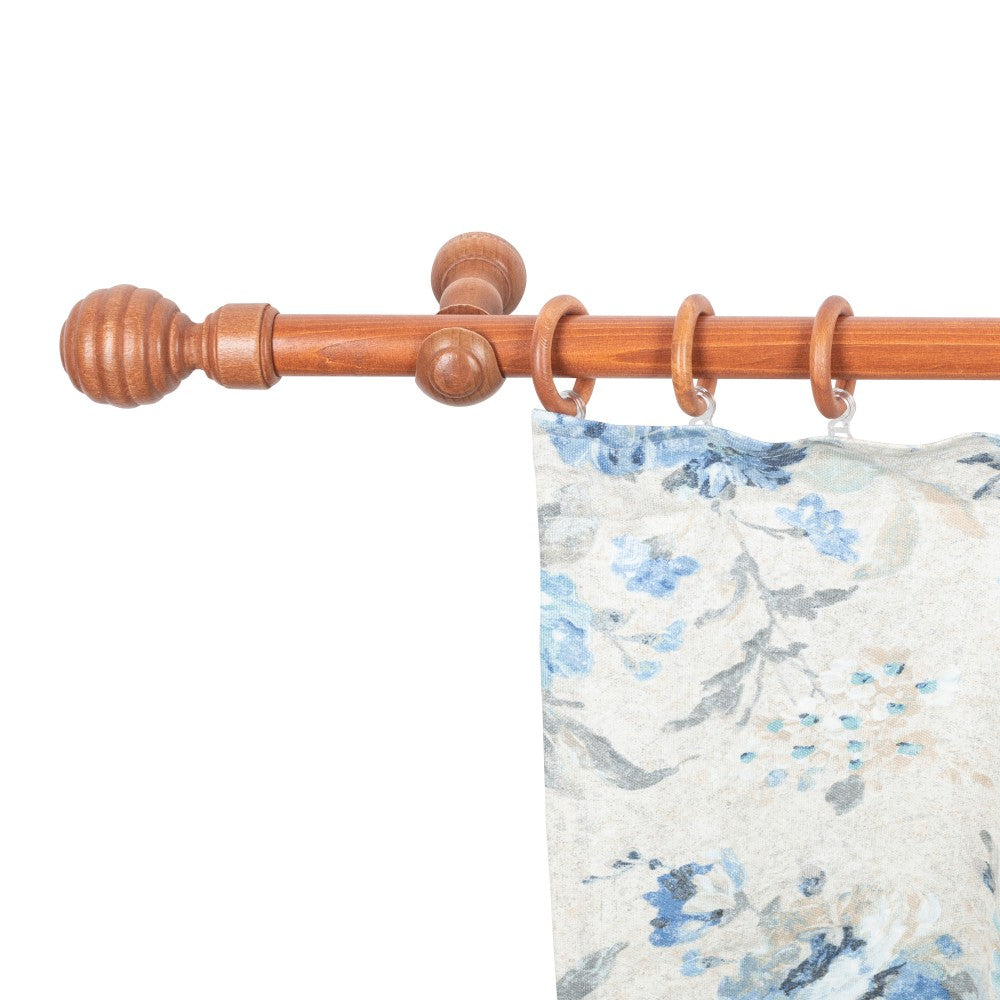 Galerie simpla lemn masiv Regal, consola clasica, nuanta cires, 140 cm - KIT COMPLET