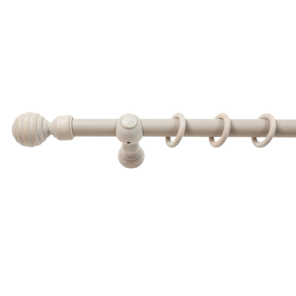 Galerie simpla lemn masiv Regal, consola clasica, nuanta gri-antic, 240 cm - KIT COMPLET