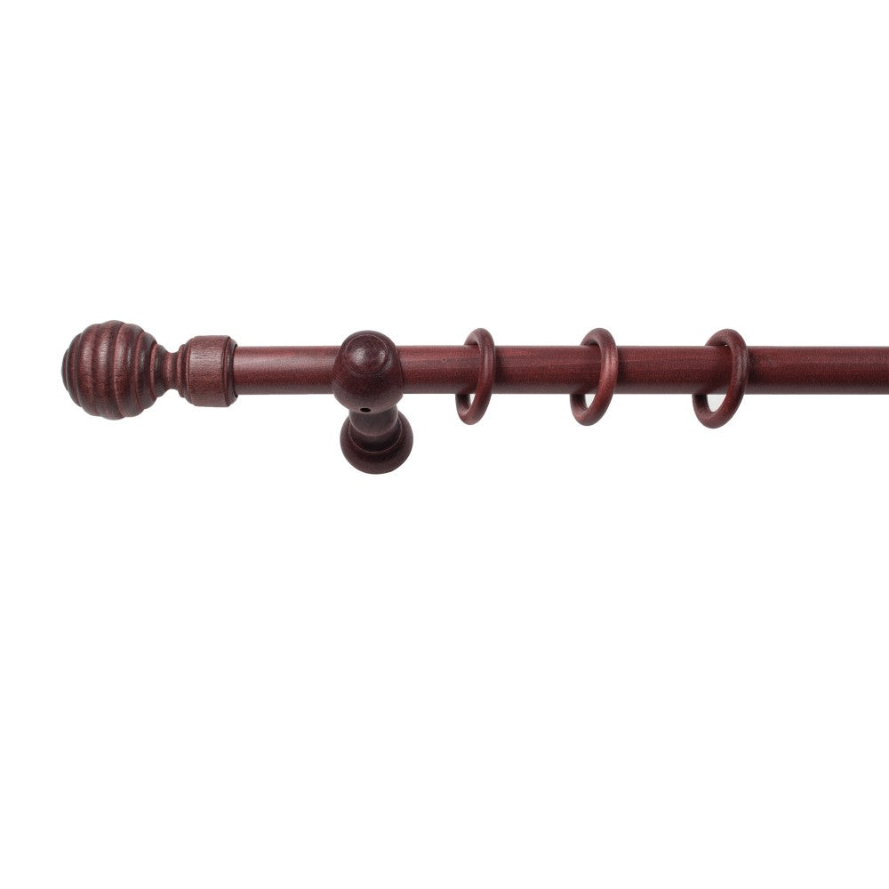 Galerie simpla lemn masiv Regal, consola clasica, nuanta mahon, 180 cm - KIT COMPLET