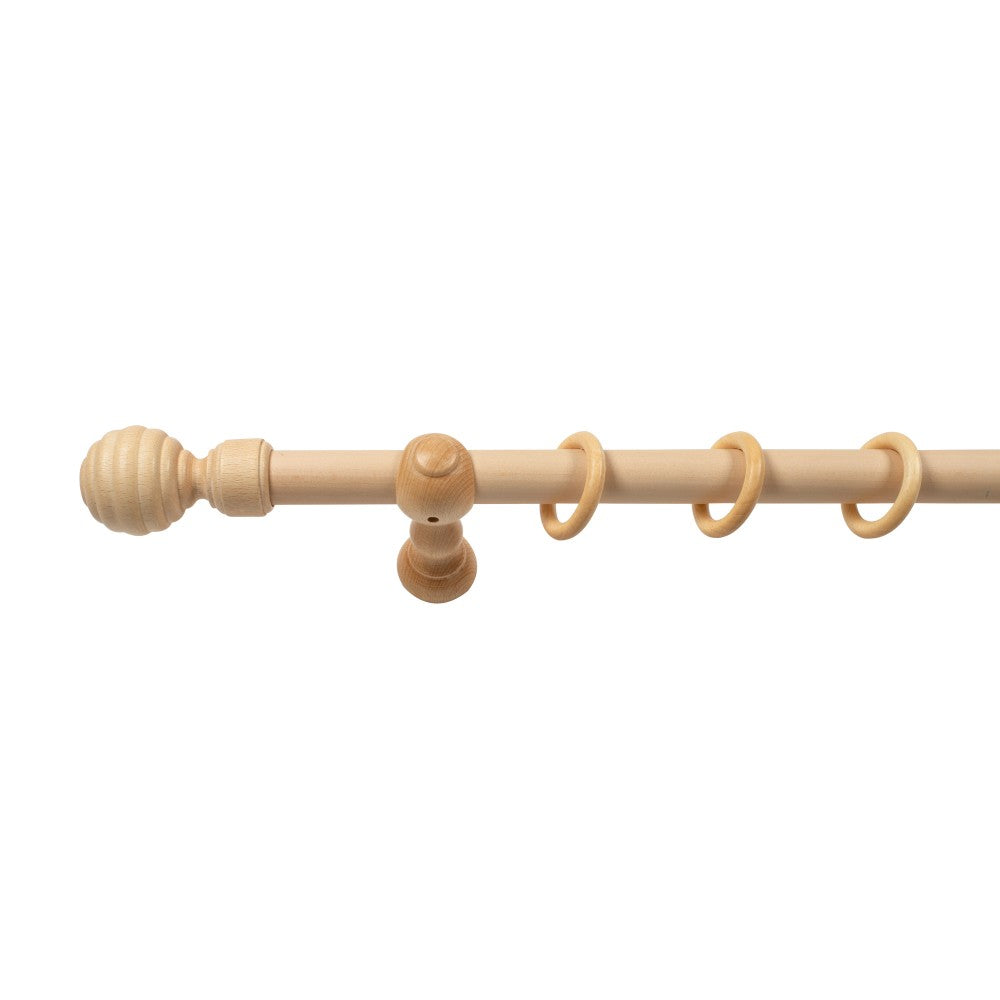 Galerie simpla lemn masiv Regal, consola clasica, nuanta natur, 220 cm - KIT COMPLET