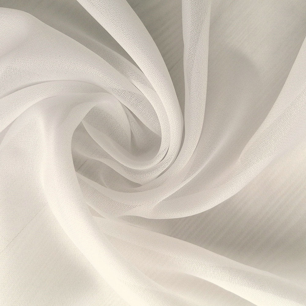 Sheer curtain with wide drapery