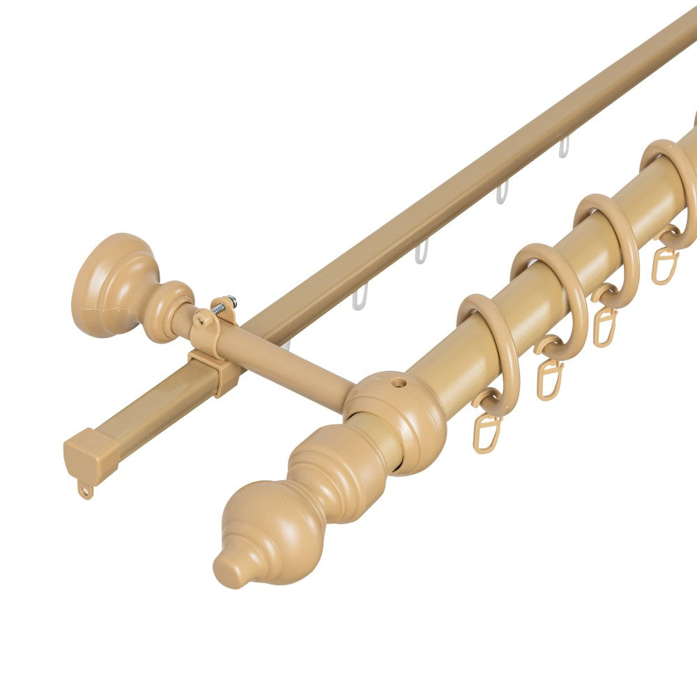 Galerie metal infoliat Filigrano, culoare bej, 180 cm - SINA U INCLUSA