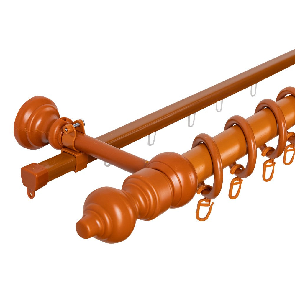 Galerie metal infoliat Filigrano, culoare cires, 140 cm - SINA U INCLUSA