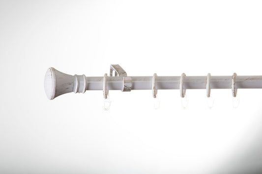 Kit galerie extensibilă Tiara Alb-Auriu 190-340 cm