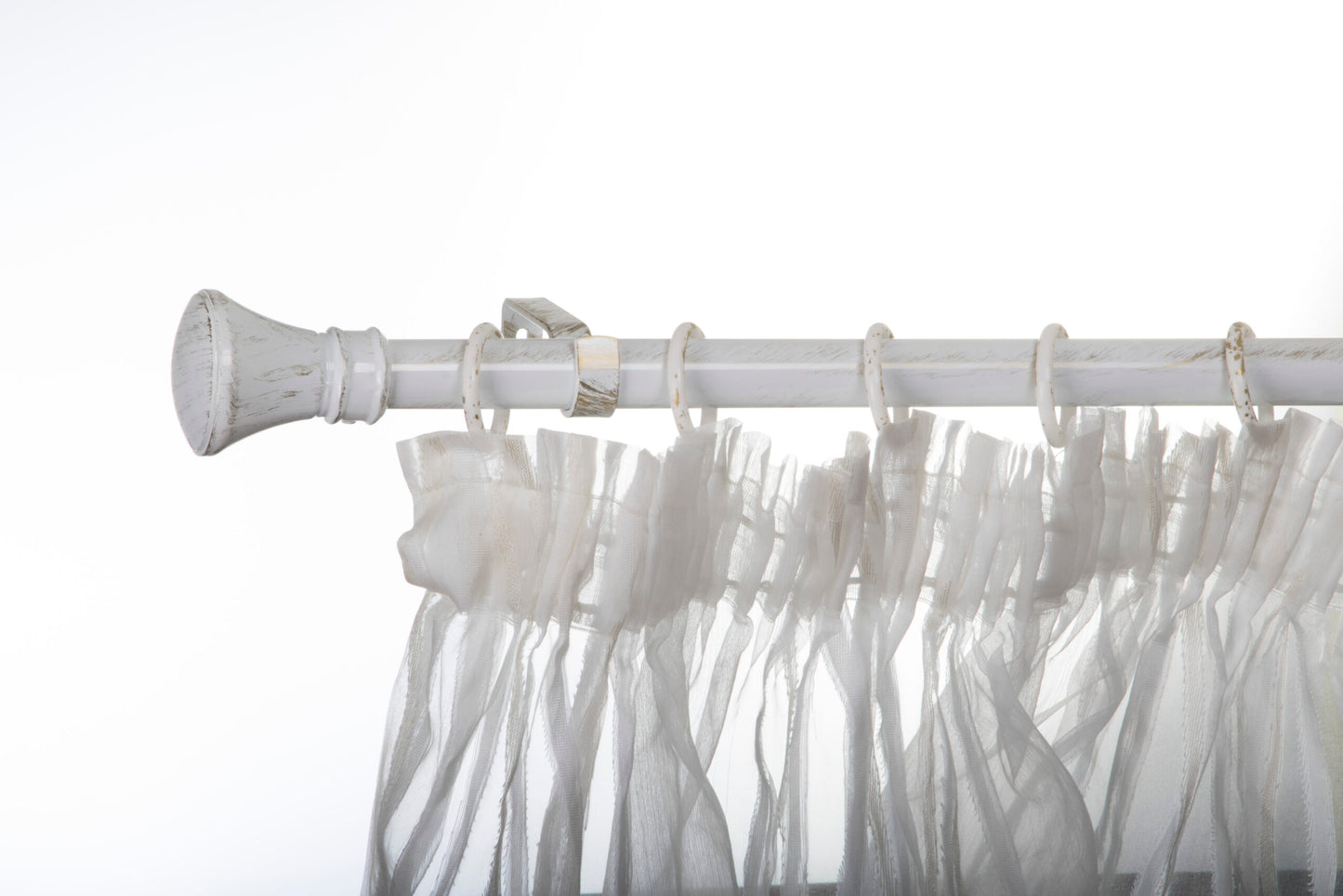 Kit galerie extensibilă Tiara Alb-Auriu 120-220 cm