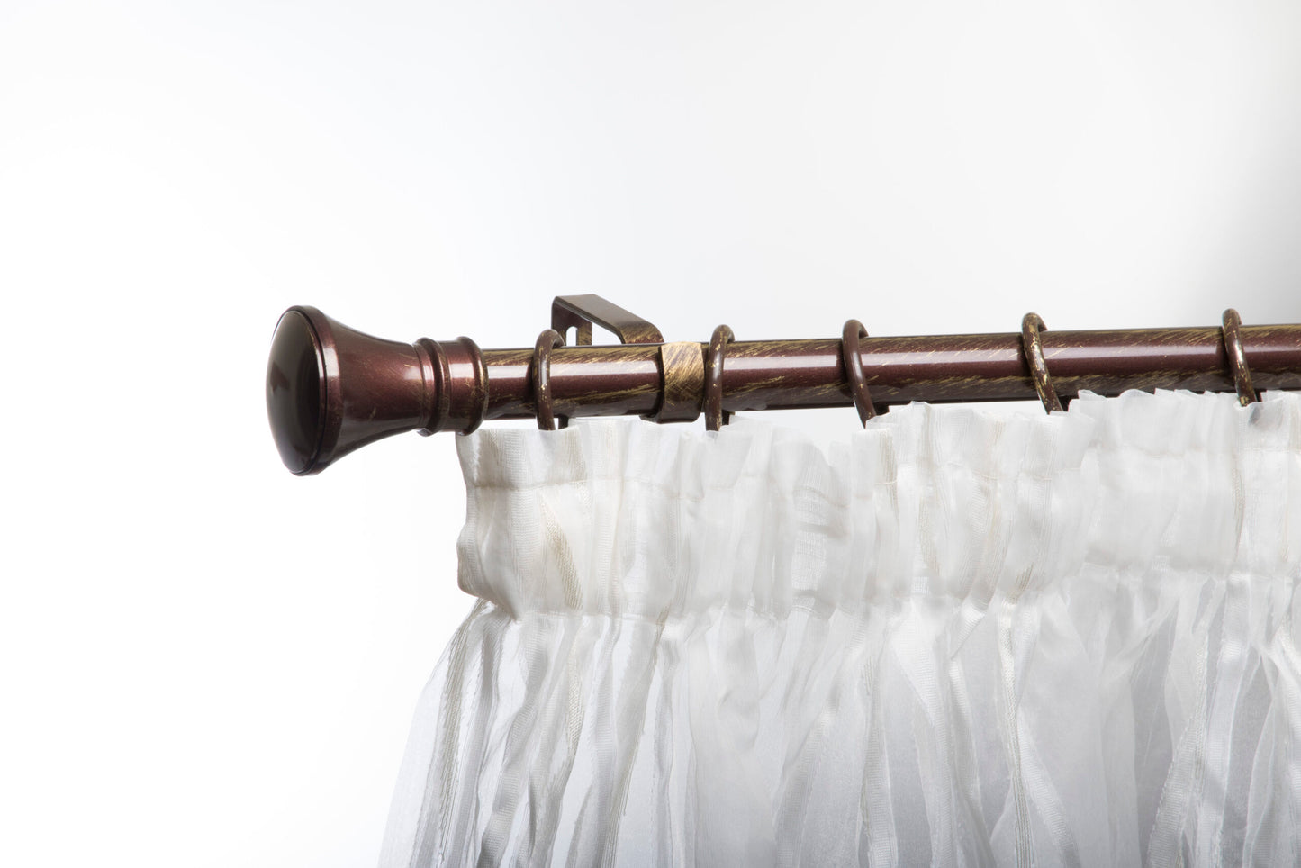 Kit galerie extensibilă Tiara Alb-Auriu 120-220 cm